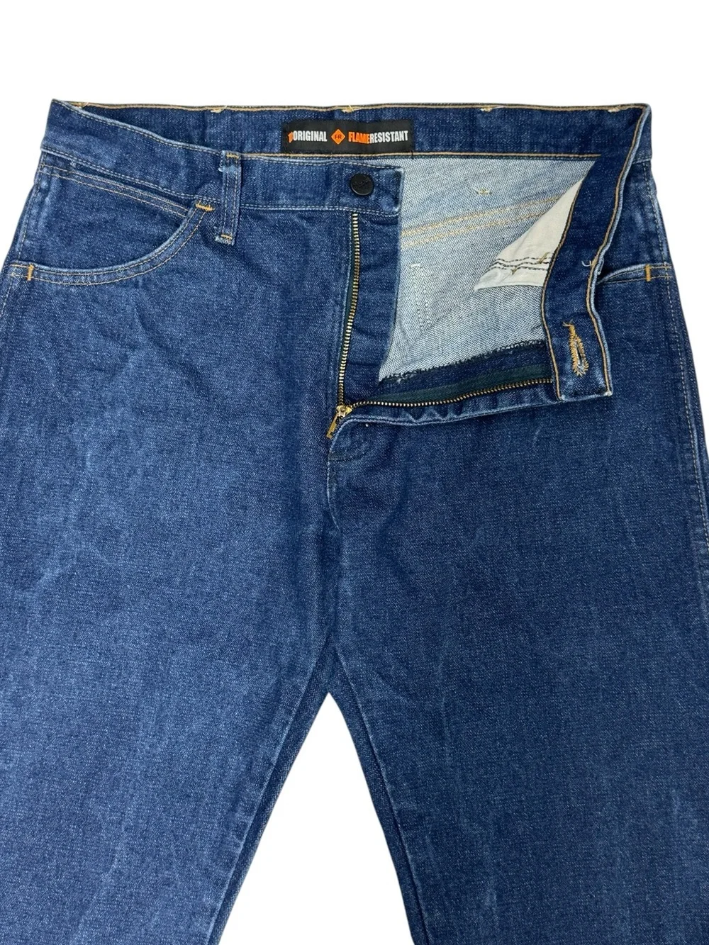 Wrangler Original FR Flame Resistant #10FR13MWZ Blue Denim Mens Jeans Size 32x30